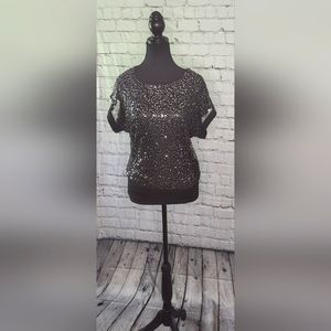 Sparkly sheer top
